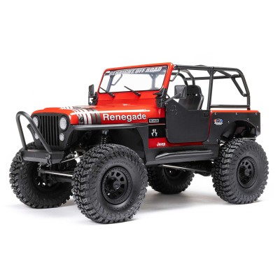 1-10-scx10-iii-jeep-cj-7-4x4-rtr-brushed-rock-crawler-red (10) 1/10 SCX10 III Jeep CJ-7 4X4 RTR Brushed Rock Crawler, Vermelho