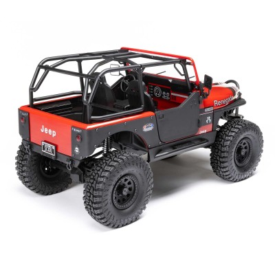 1-10-scx10-iii-jeep-cj-7-4x4-rtr-brushed-rock-crawler-red (11) 1/10 SCX10 III Jeep CJ-7 4X4 RTR Brushed Rock Crawler, Vermelho