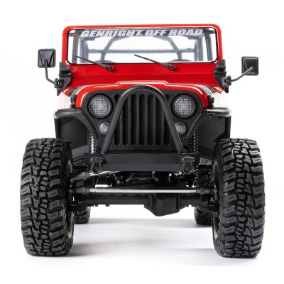 1-10-scx10-iii-jeep-cj-7-4x4-rtr-brushed-rock-crawler-red (12) 1/10 SCX10 III Jeep CJ-7 4X4 RTR Brushed Rock Crawler, Vermelho