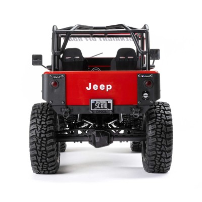 1-10-scx10-iii-jeep-cj-7-4x4-rtr-brushed-rock-crawler-red (13) 1/10 SCX10 III Jeep CJ-7 4X4 RTR Brushed Rock Crawler, Vermelho