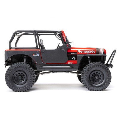 1-10-scx10-iii-jeep-cj-7-4x4-rtr-brushed-rock-crawler-red (16) 1/10 SCX10 III Jeep CJ-7 4X4 RTR Brushed Rock Crawler, Vermelho