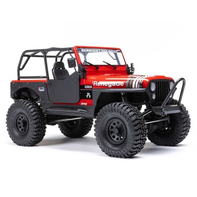 1-10-scx10-iii-jeep-cj-7-4x4-rtr-brushed-rock-crawler-red (17) 1/10 SCX10 III Jeep CJ-7 4X4 RTR Brushed Rock Crawler, Vermelho