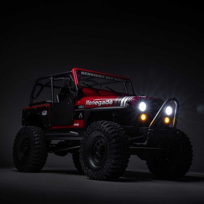 1-10-scx10-iii-jeep-cj-7-4x4-rtr-brushed-rock-crawler-red (18) 1/10 SCX10 III Jeep CJ-7 4X4 RTR Brushed Rock Crawler, Vermelho