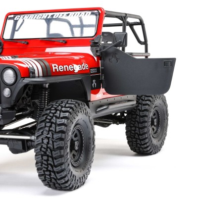 1-10-scx10-iii-jeep-cj-7-4x4-rtr-brushed-rock-crawler-red (19) 1/10 SCX10 III Jeep CJ-7 4X4 RTR Brushed Rock Crawler, Vermelho