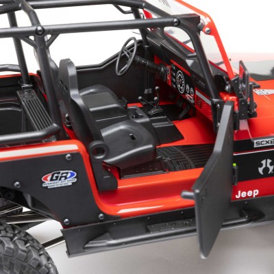 1-10-scx10-iii-jeep-cj-7-4x4-rtr-brushed-rock-crawler-red (21) 1/10 SCX10 III Jeep CJ-7 4X4 RTR Brushed Rock Crawler, Vermelho