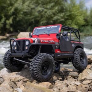 1/10 SCX10 III Jeep CJ-7 4X4 RTR Brushed Rock Crawler, Vermelho