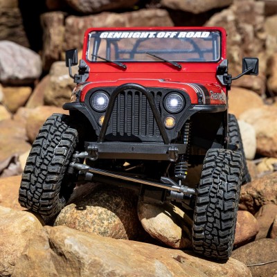 1-10-scx10-iii-jeep-cj-7-4x4-rtr-brushed-rock-crawler-red (5) 1/10 SCX10 III Jeep CJ-7 4X4 RTR Brushed Rock Crawler, Vermelho