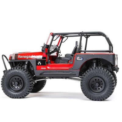 1-10-scx10-iii-jeep-cj-7-4x4-rtr-brushed-rock-crawler-red (9) 1/10 SCX10 III Jeep CJ-7 4X4 RTR Brushed Rock Crawler, Vermelho