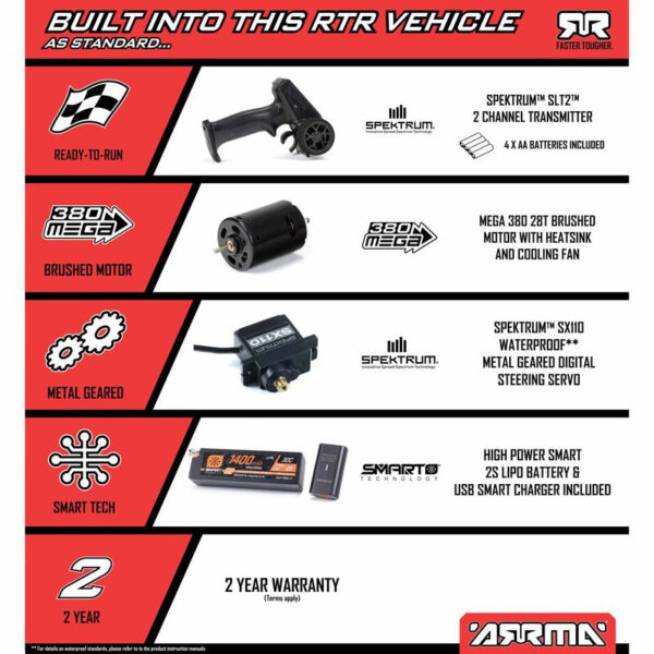 1-16 MOJAVE GROM 4X4 RTR Brushed Desert Truck (Battery & Charger Included)