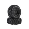 Louise RC - CR-UPHILL - 1-18/1-24 Crawler Tire Set - Mounted - Super Soft - Black 1.0 Wheels - Hex 7mm - L-T3369VB