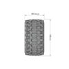 Louise RC - MFT - MT-UPHILL speed - 1-8 Monster Truck Tire Set - Mounted - Soft - Black Wheels - Removable 1-8 MT HEX 17