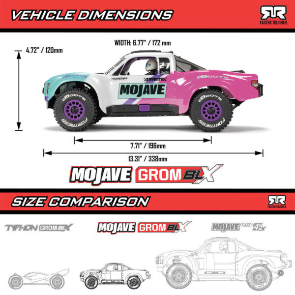 1/16 MOJave GROM 223S BLX 4X4 RTR Brushless Desert Truck